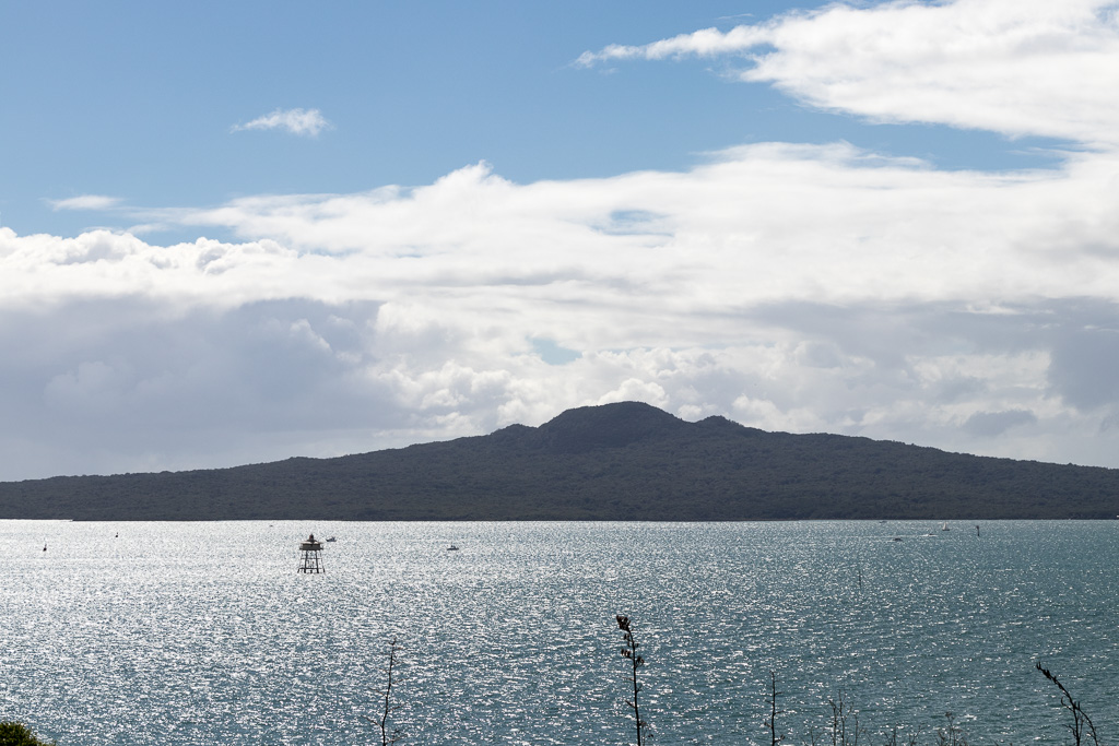 Rangitoto as seen from the Auckland War Memorial