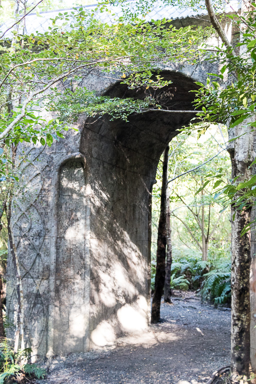 Local LOTR fans have re-created the arch from The Fellowship of the Ring at Rivendell outside of Wellington