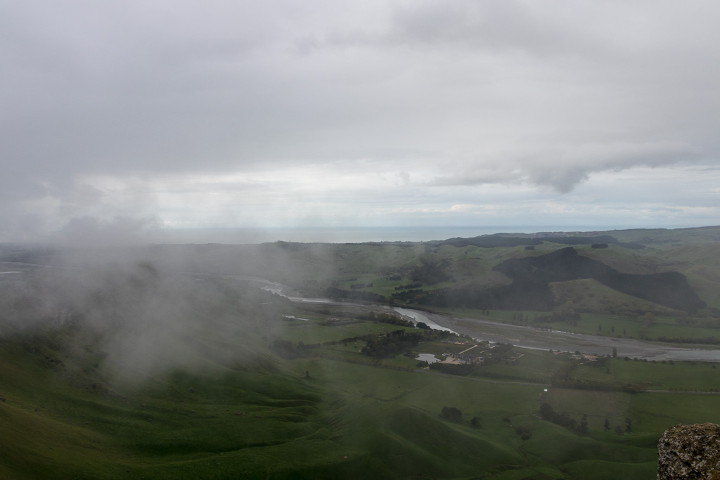 Looking down from Te Mata Peak
