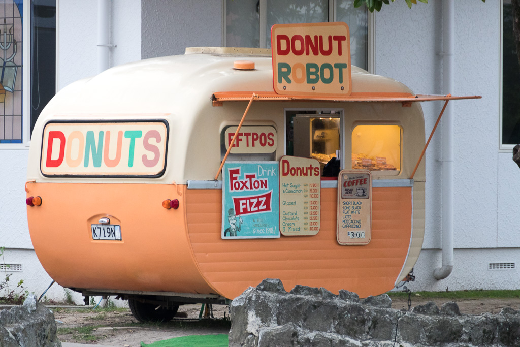 The Donut Robot, named after the Donut Robot the owner acquired in Queens, NY