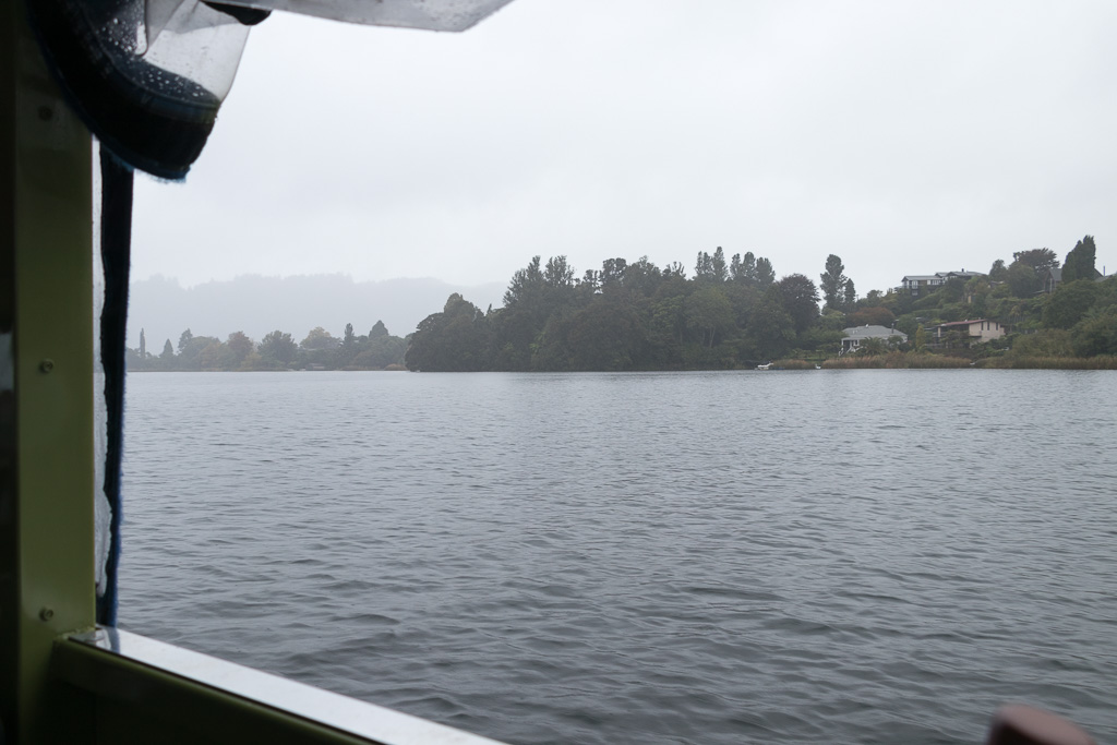 A view of Lake Okareka from onboard the Duck